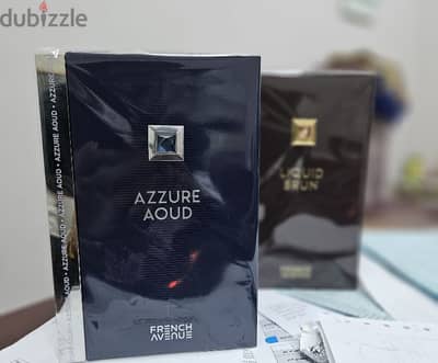 LIQUID BRUN AZZURE AOUD & COCOA MORADO 15 RIYAL EACH