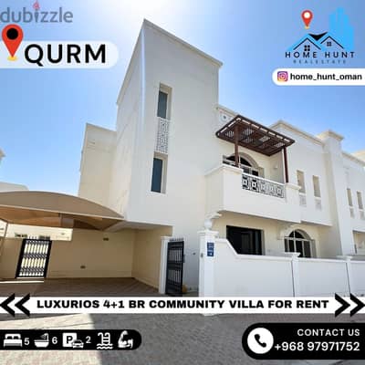 AL QURUM | AMAZING 4+1 BR COMMUNITY VILLA FOR RENT