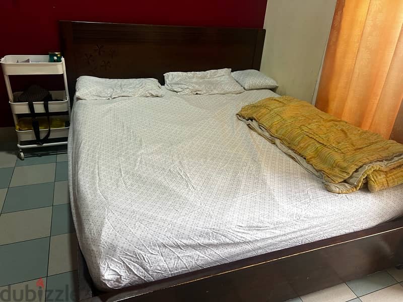 URGENT SALE!! Original Wood Super King Size Bed 0