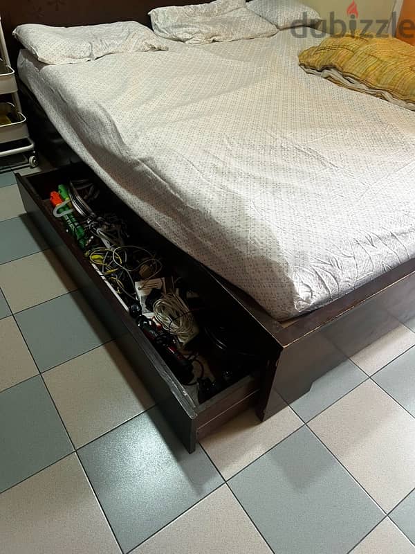 URGENT SALE!! Original Wood Super King Size Bed 2