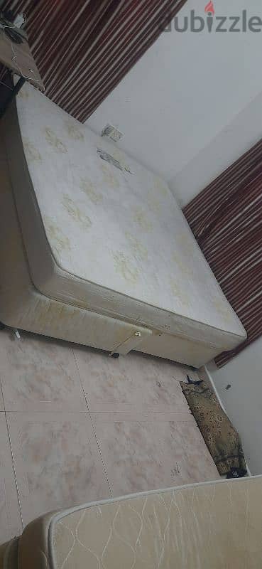 Double cot mattress with King size bed 2