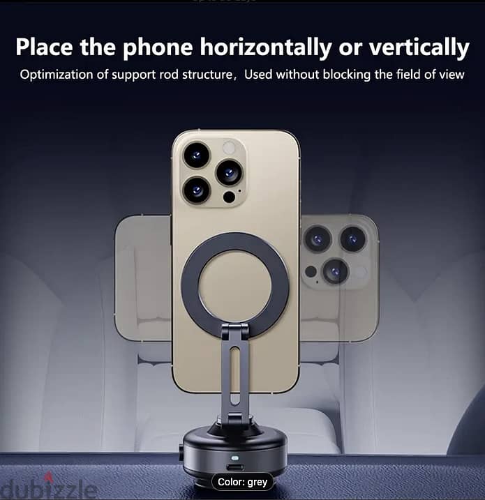 Magnetic Phone Holder, 360 Rotatable Phone Holder For Car 5