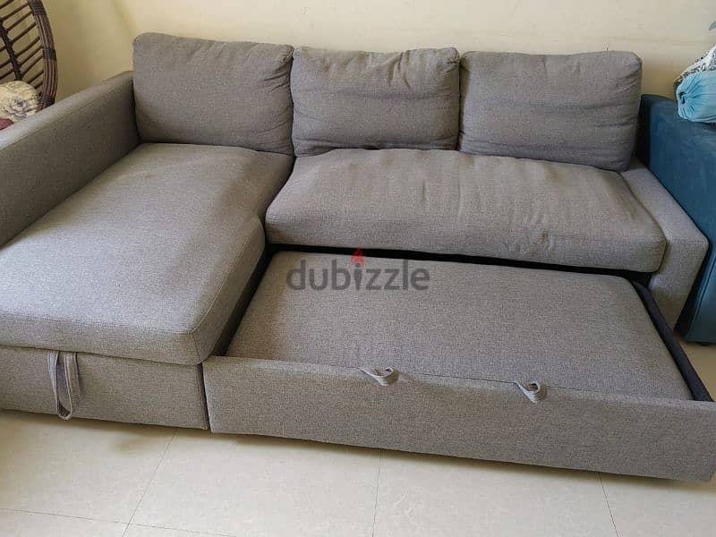 3 seater Sofa cum bed convertible with storage 4