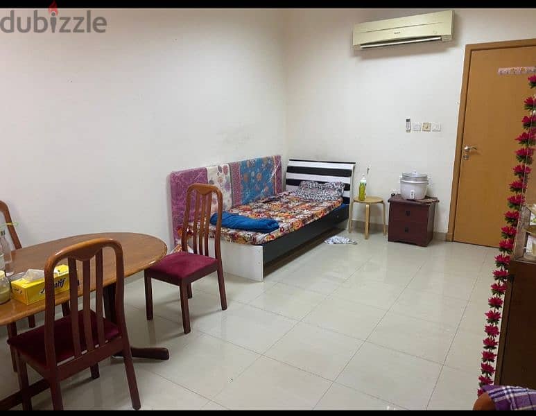 Room for rent 110omr (Single person or family of 2-preferably Indians) 3