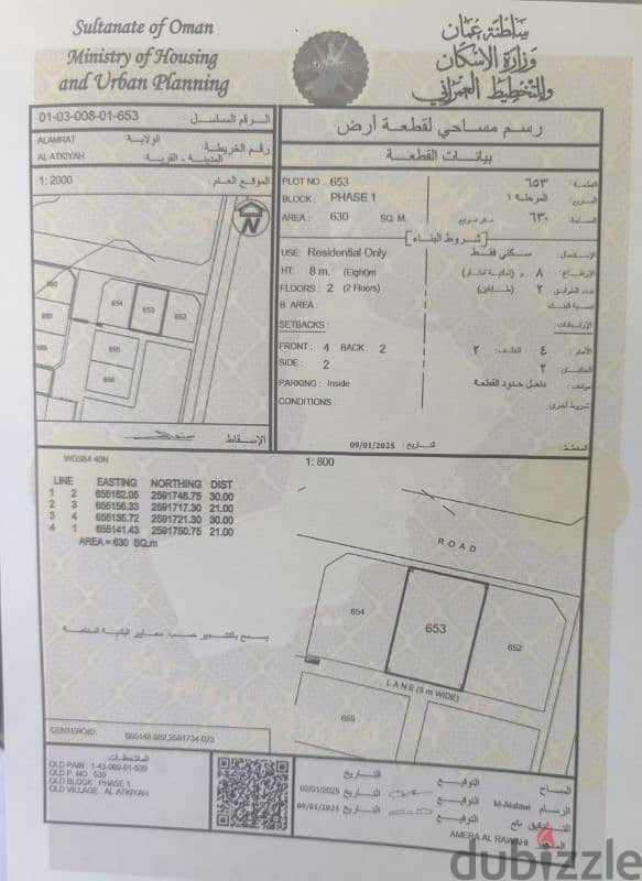 أرض للبيع بالعامرات بمخطط العتكية 0