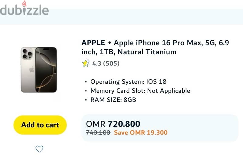 apple iphone 16 pro max desert titanium 1 tb storage 5