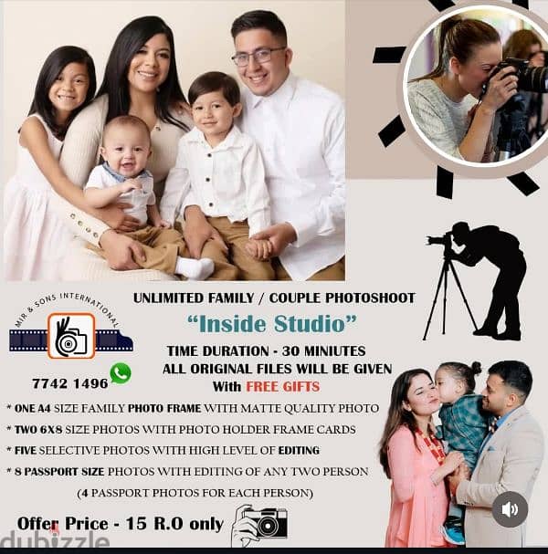 Family Photoshoot Limited Offer Package along with Free Gifts 0