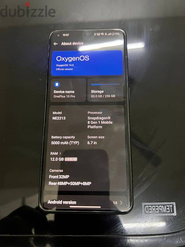 OnePlus 10pro/ 12+8 GB RAM 256 ROM 3