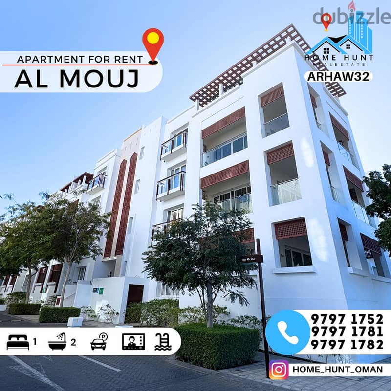 AL MOUJ | SPACIOUS 1BHK APARTMENT FOR RENT (UNFURNISHED) 0