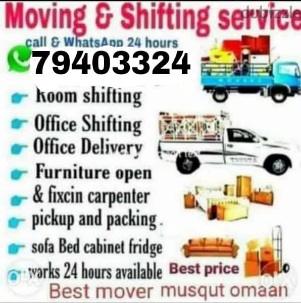 musact House shifting and transport services and 0