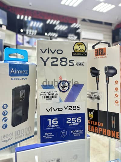 AMAZING OFFER ON VIVO Y28s 5G MOBILE WITH FREE POWER BANK AND EARPHONE