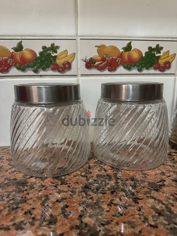 Home center spice containers with steel lid top quality 2