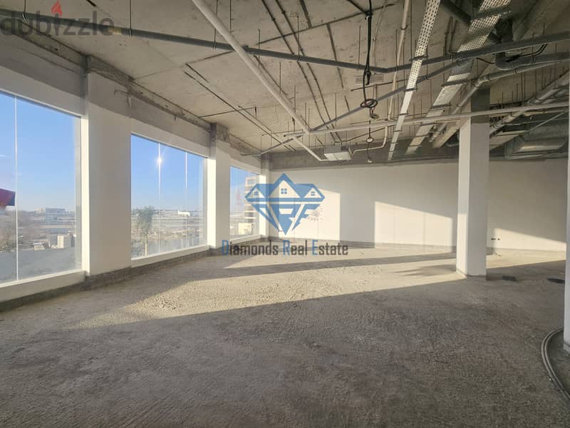 Spacious Shell & Core Commercial Space for Rent – 396 SQM | Muscat Hi 1