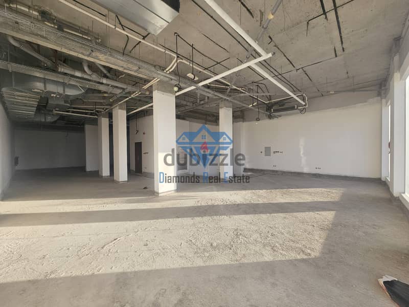 Spacious Shell & Core Commercial Space for Rent – 396 SQM | Muscat Hi 2