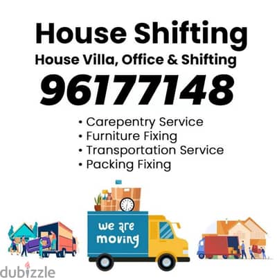 House shiffting office shiffting furniture fixing transport