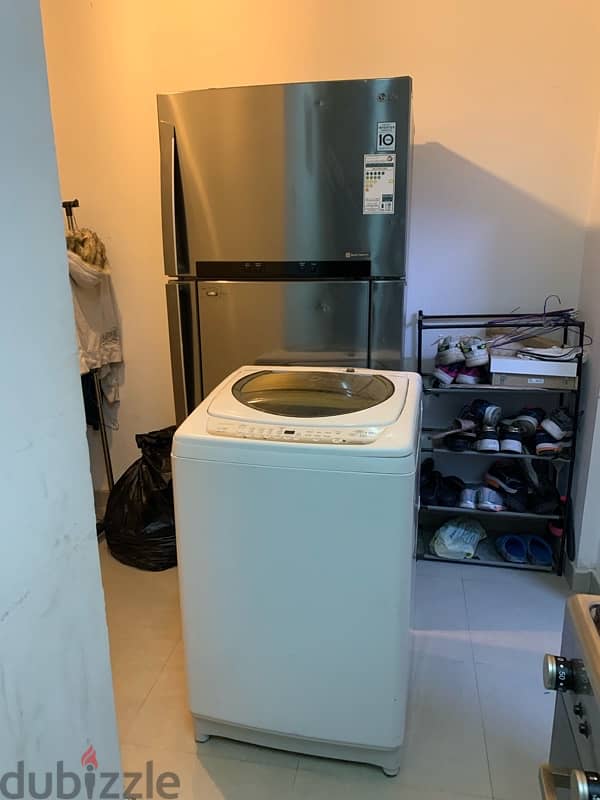 LG refrigerator 378 liter and toshiba washing 1