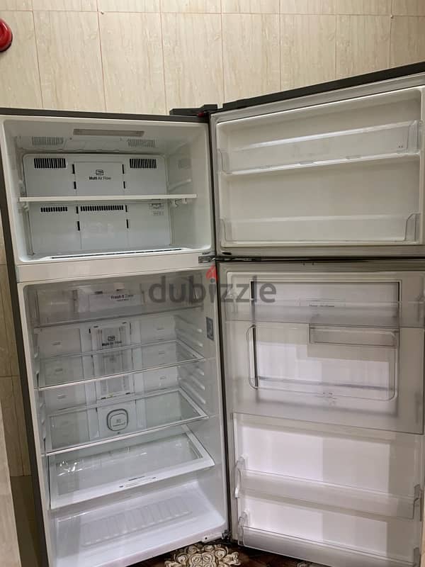 LG refrigerator 378 liter and toshiba washing 6