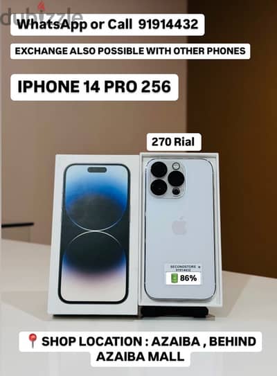 iPhone 14 Pro 256GB -With original box -Clean condition