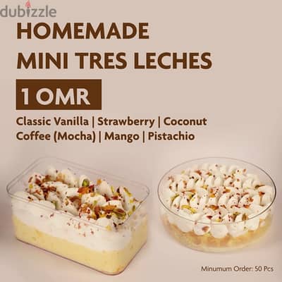 Mini Cakes - Tres Leches - Home Made