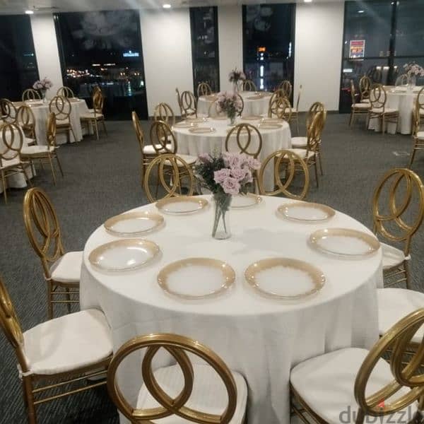 white Tiffany chairs for rent 4