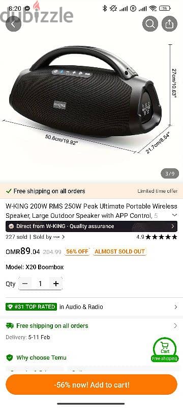 Wking X20 Portable speaker exchange possible