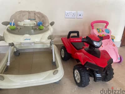 Kids Play Car, Kids Walker, Balls and Few Other Toys