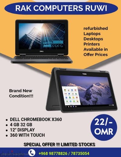 Dell Google Chrome book with Touch @ 22 OMR only