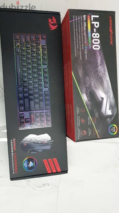 Red dragon keyboard, mouse,  mousepad  for sale