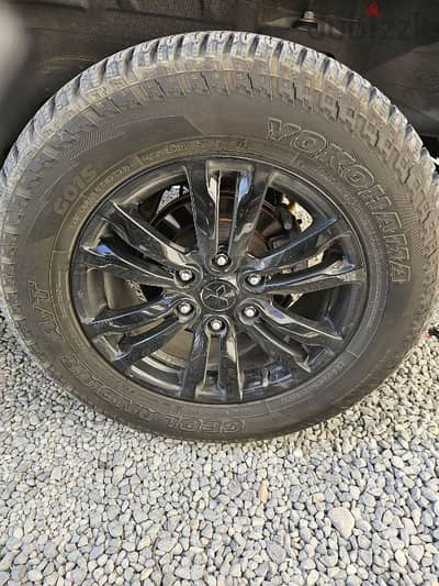 Pajero rims with Yokohama AT tires