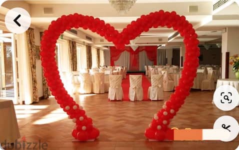 valentines decor for shops, hotel, cafe, mall