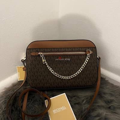 Michael Kors Jet Set Large Logo Crossbody Bag