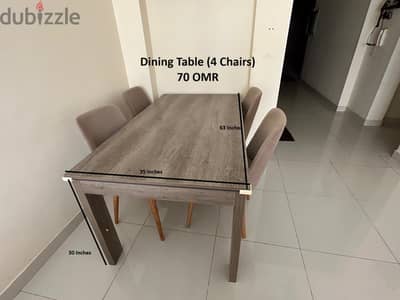 Dining Table with 4 Chairs