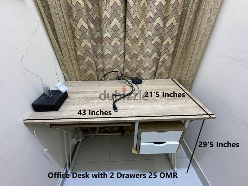 Work Table with 2 drawers 0