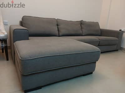 Lshape sofa color gray from home center