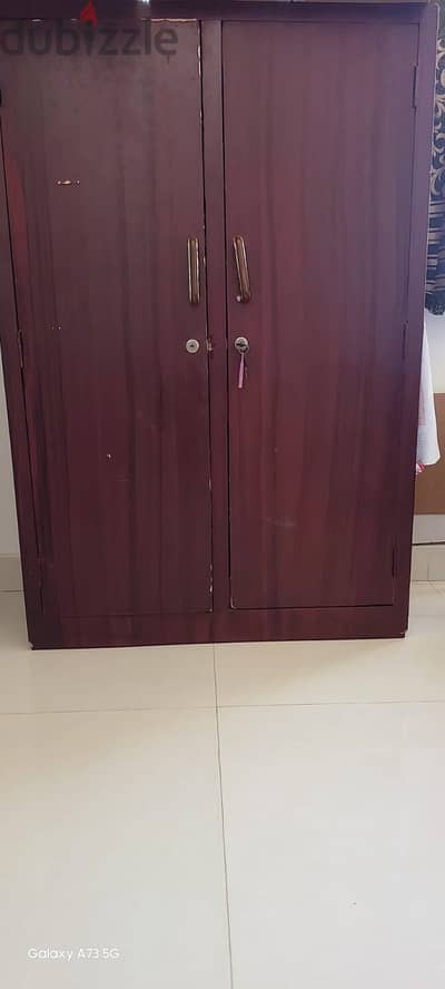 Two Door Wooden Wardrobe