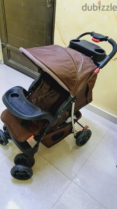 two baby strollers