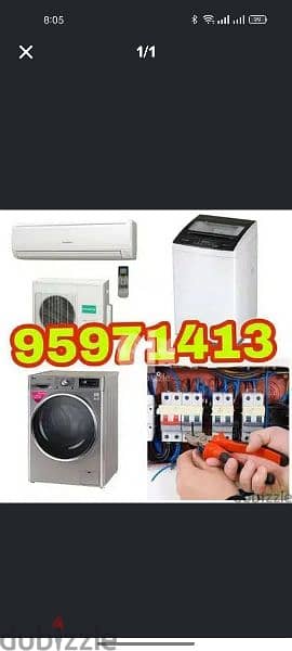 AC washings machines refrigerator microwave oven dishwasher