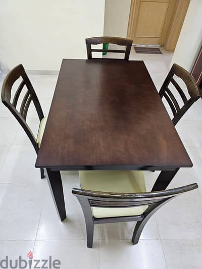 used dining table with 4 chairs