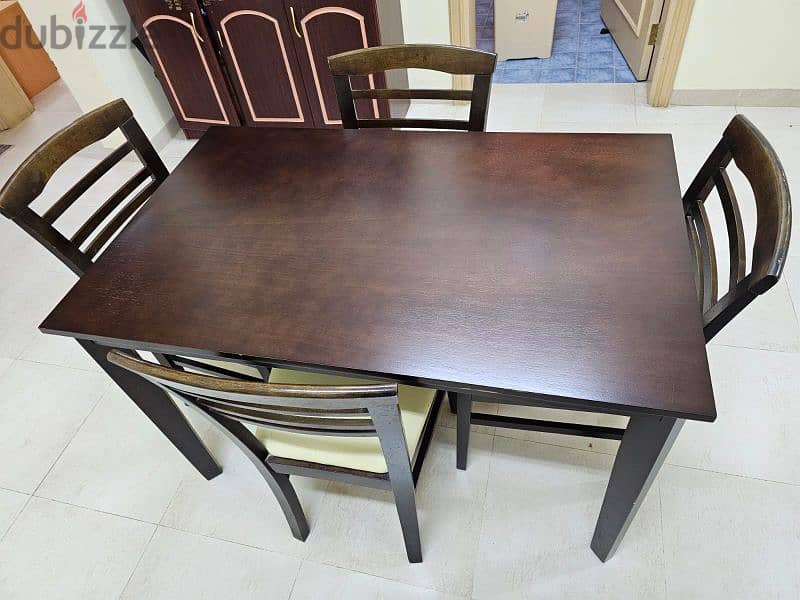 used dining table with 4 chairs 1