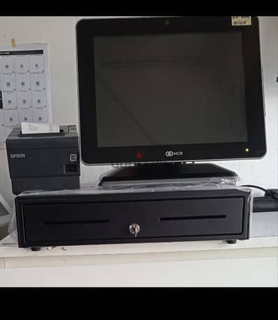 Used with good condition POS system+Printer+Cash drawer+software