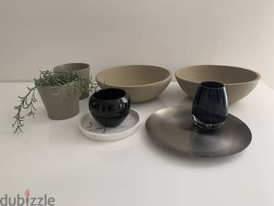 Decorative bowls and vases