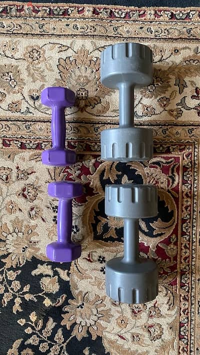 Dumbells 4 pieces 2x5 kg & 2x3 kg