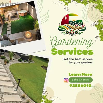 خدمات تصميم وتنسيق وصيانة الحدائق باحترافية Professional garden design