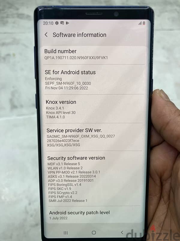 Samsung note 9 128 GB 10