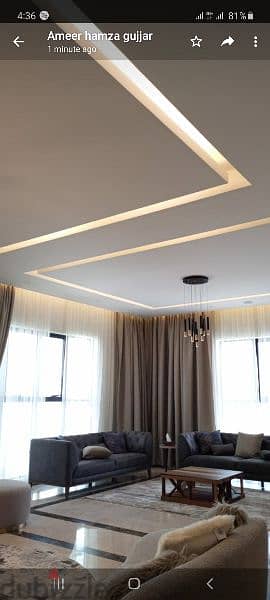 we do all type of paint work interior designing and gypsum board 2