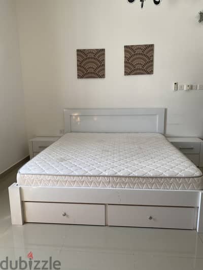 Bed with Side Table from Pan Home For Sale