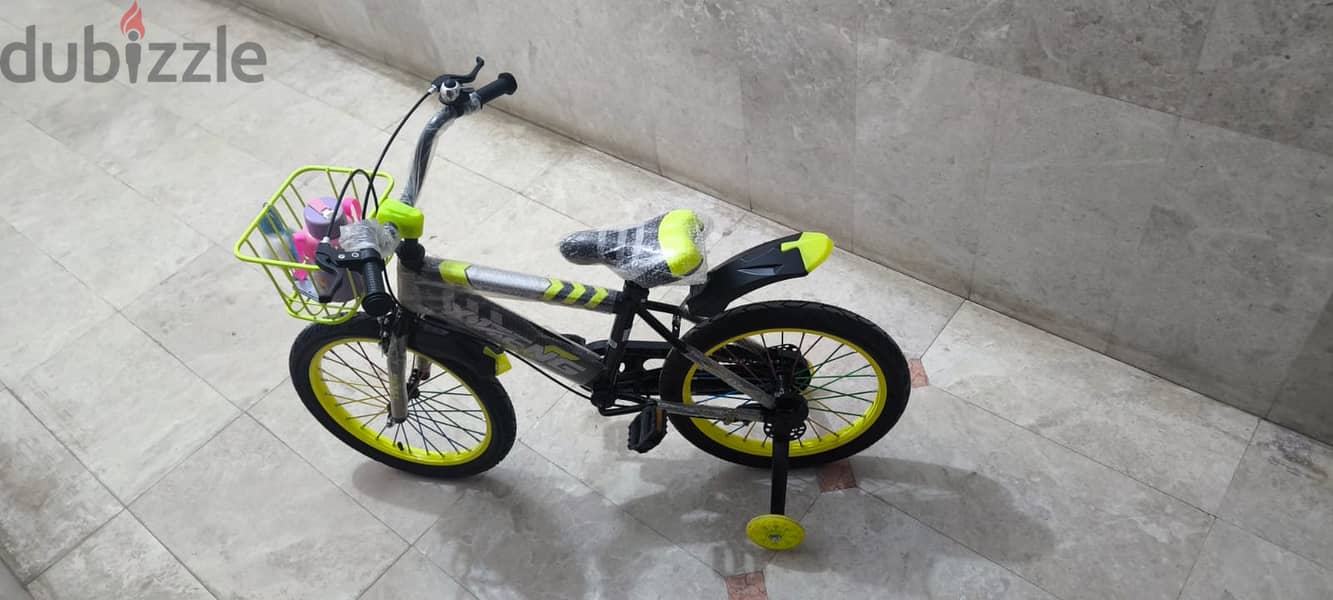 Box Pack, Brand New 18 Inch Olympia Kids Bicycle Yellow Color at RO 16 1