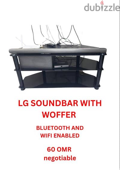 sound bar with woofer