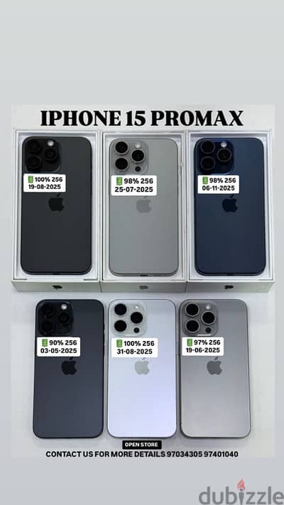 iphone 15 promax 256gb with apple warranty good condition