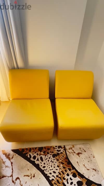 2 Yellow Chairs